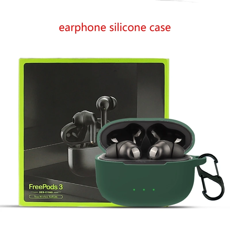 Износостойкий силиконовый защитный чехол для беспроводных наушников