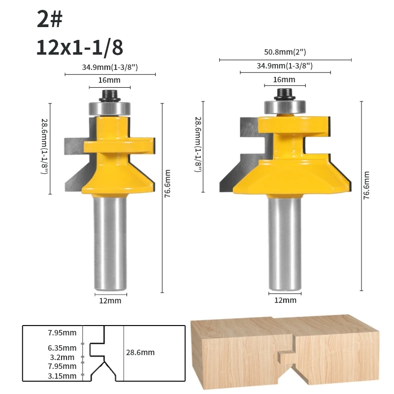 

YUSUN фрезы для дерева 2 шт.