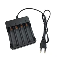 4 slots 18650 charger li ion battery 4 2v euus plug wired indicator light fashlight 4 18650 batteries charger charging cable