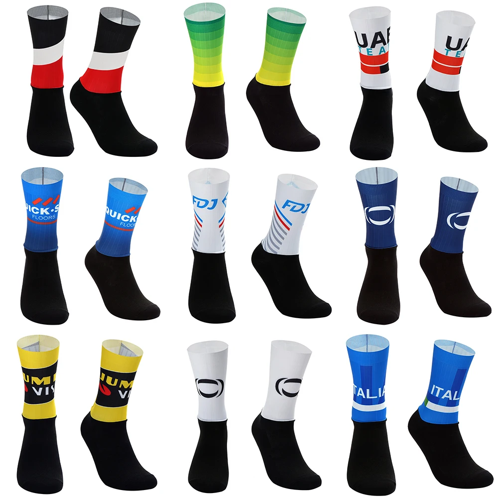 Gicaer 2023 Unisex PRO AERO Cycling Socks UAE Italy Jumbo Vi