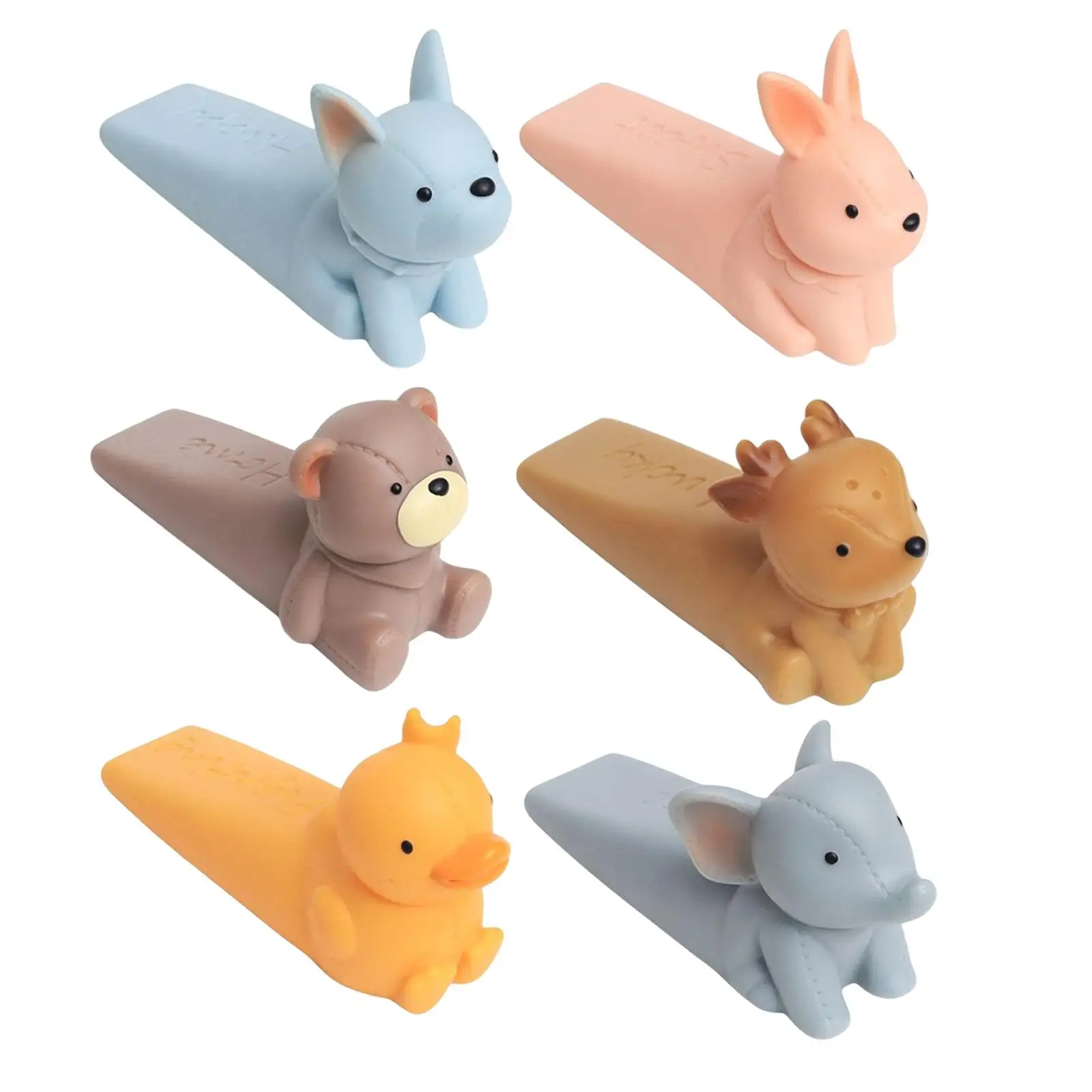 

Cartoon Door Wedge Non Scratching Door Catcher Decorative Animal Shaped Door Stopper for Living Room Office Desktop Kitchen Car