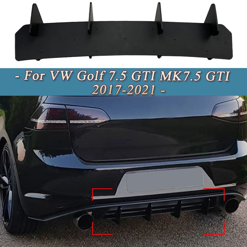 4 плавника диффузор для заднего бампера автомобиля флаг спойлер сплиттер