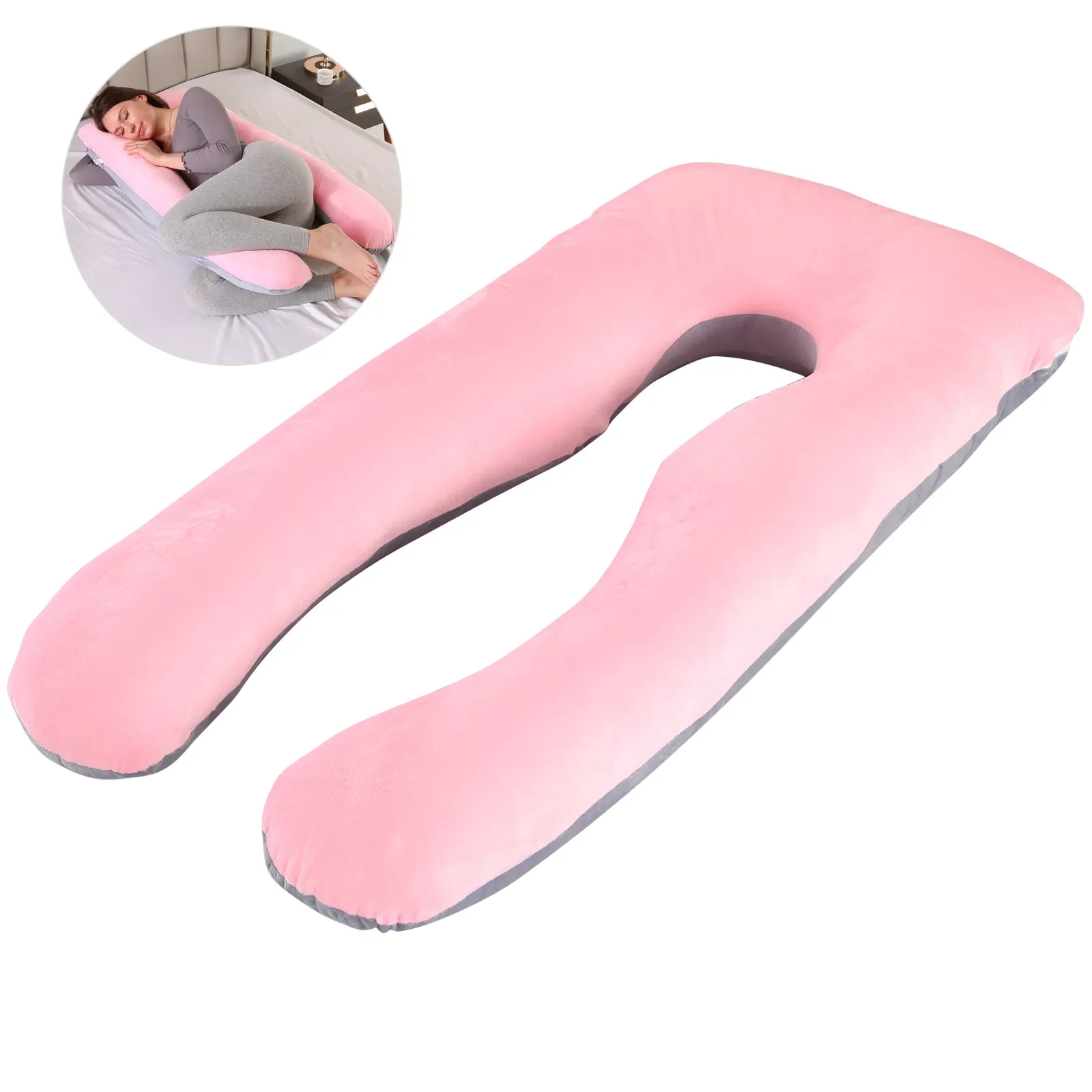 Pregnancy Pillow Sleeping Support Pillow For Pregnant Women Body U Shape Maternity Pregnancy Pillows Side Sleepers Bedding
