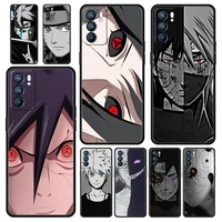 naruto uchiha anime phone case for oppo reno7 se reno6 z 5g find x5 pro a54 a53 a52 a9 2020 a95 a16 a76 a74 a12 silicone cover