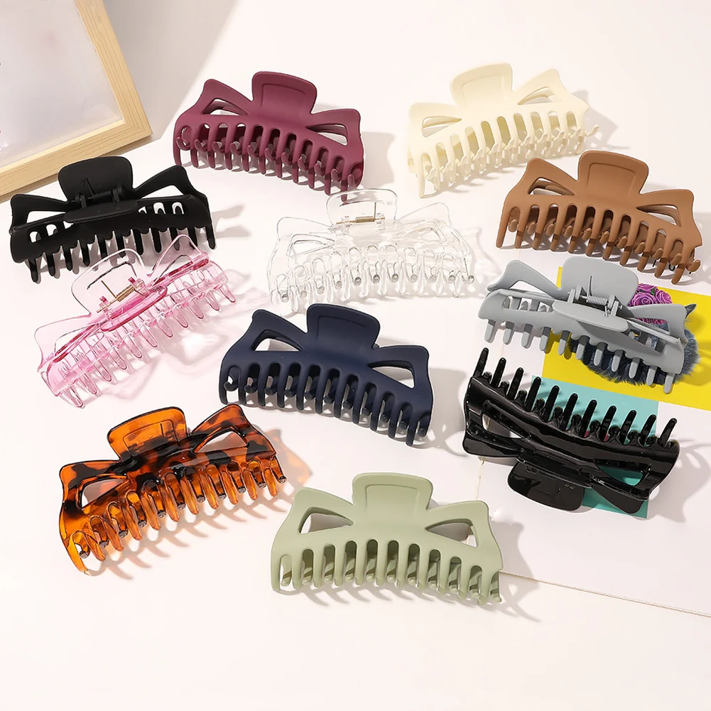 

New Women Extra Large Hair Claw Clip Crab Barrette Girls Ponytail Hair Claws Bath Clip Fashion Hair Accessories Gift Headwear