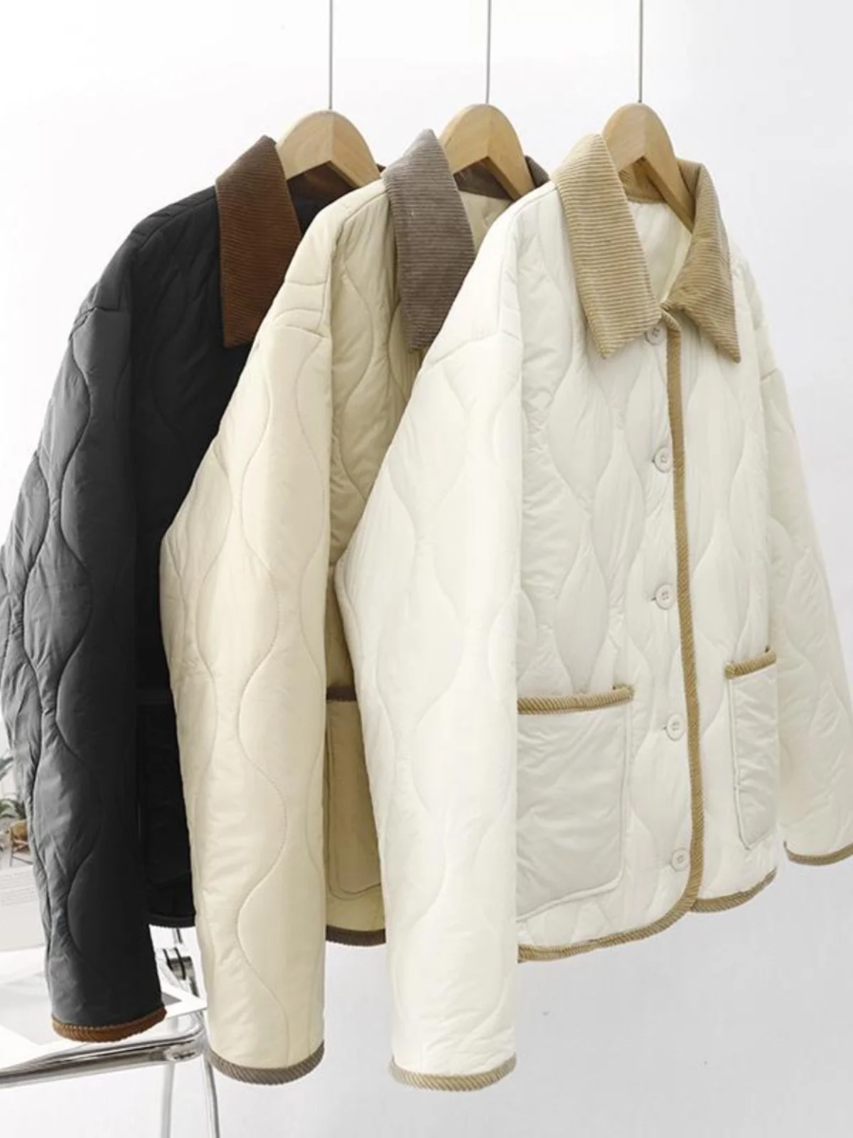 Легкий пуховик с хлопковой подкладкой женская зимняя одежда 2024 новая