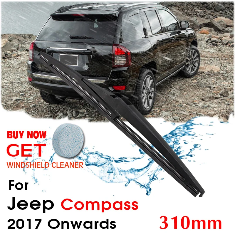 Car Wiper Blade Rear Back Window Windscreen Windshield Wipers For Jeep Compass Hatchback 310 mm 2017 Onwards Auto Accessories