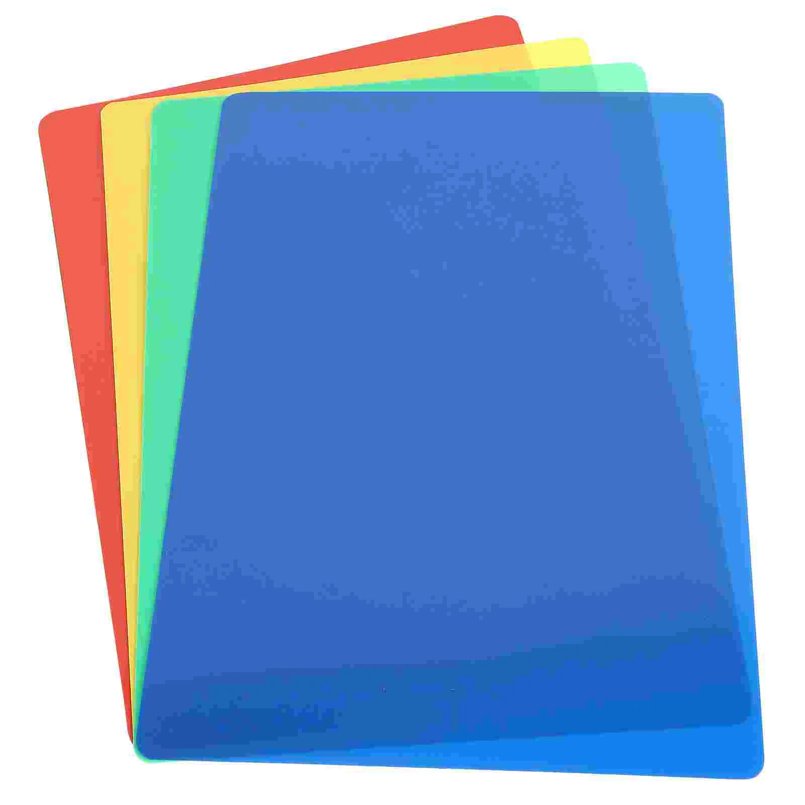 

4pcs Kid Handmade Base Board Colorful Plastic Clay Making Base Board Pad for Girl Boy (Mixed Color)