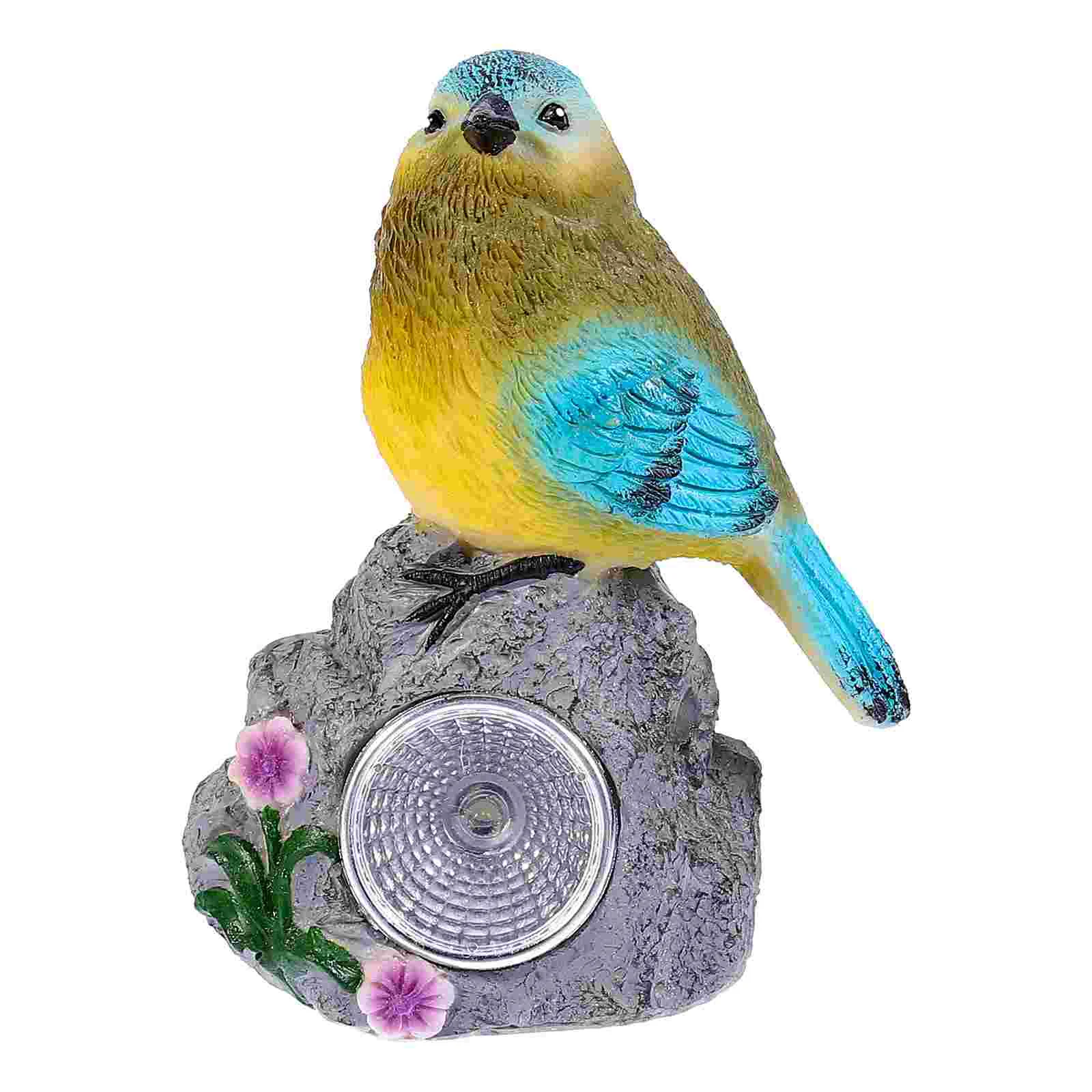 

Artificial Resin Bird Solar Lamp LED Resin Animal Decorative Landscape Lamp