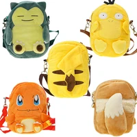 pokemon plush original bag backpack pikachu snorlax charmander 19cm childrens messenger boys girls coin purse gifts