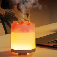 crystal salt stone aromatherapy essential oil diffuser usb air humidifier with colorful led lamp negative ion aroma diffuser