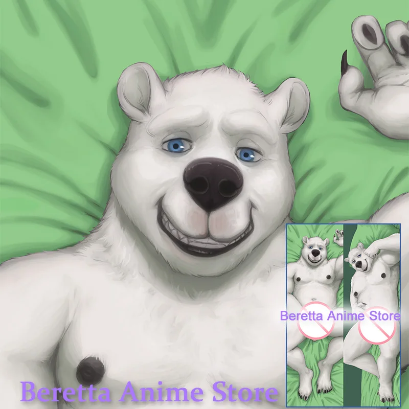

Двусторонняя наволочка Dakimakura с изображением полярного медведя