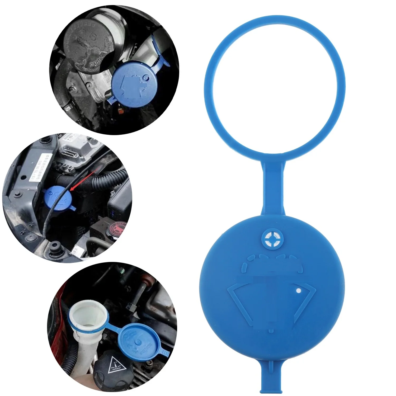 2/1Pcs Windshield Washer Water Tank Bottle Lid Cap for Peuge