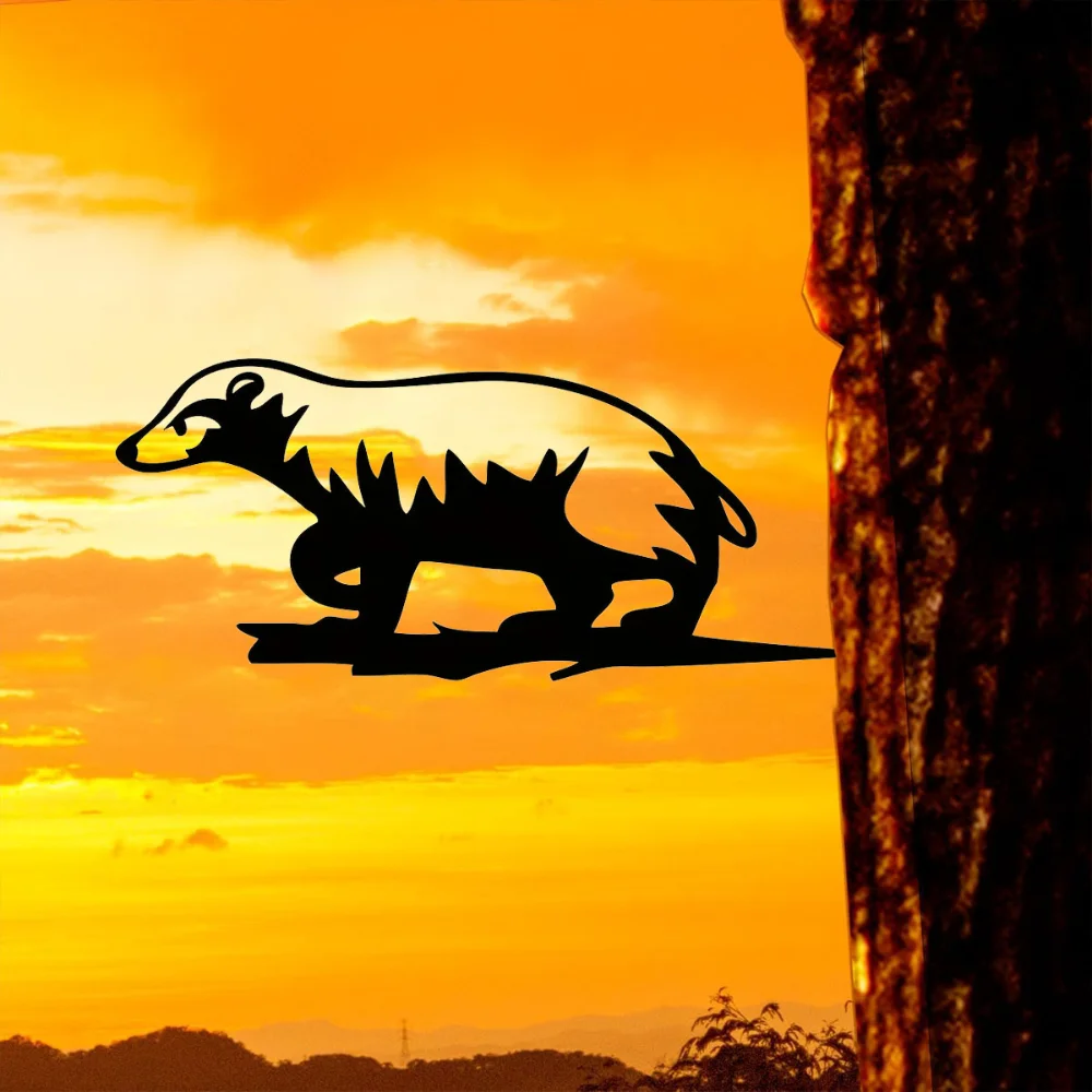 Металлический Силуэт Бобра Настенный Декор Деревенский Американский Стальной