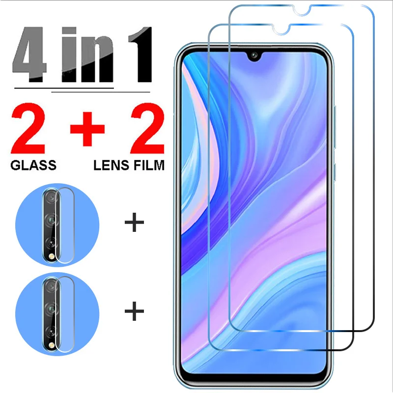 4 в 1 закаленное стекло для Huawei P30 P40 Lite P20 Pro 5G E Защита экрана P Smart 2021 S Mate 20 30 10 |