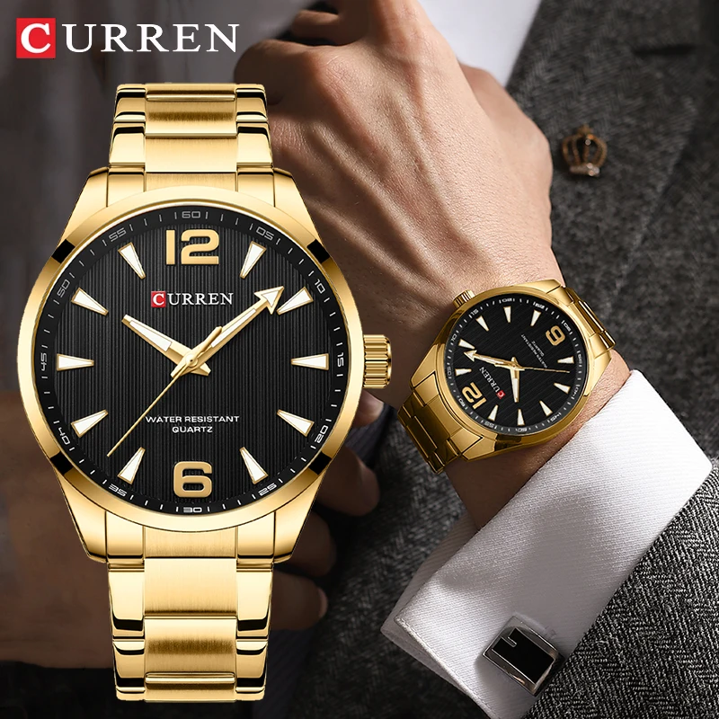 

Casual Quartz Man Wristwatch CURREN Fashion Simple Waterproof Male Clock Luxury Businss Luminous Hands Stainless Steel Men Watch