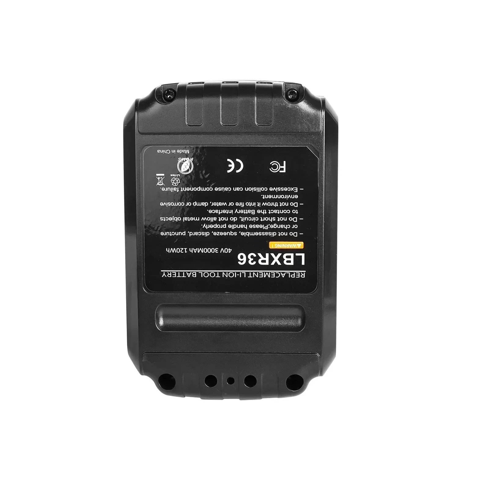 Фото Для Black Decker 36 В/40 В 3000 мАч литий-ионный аккумулятор для электроинструмента LBXR36 BL2036 LBX2040 LST136 LST420 LST220 L50 №5