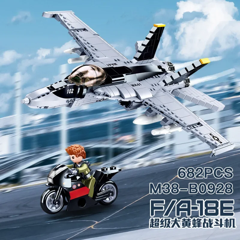 Пазл-конструктор Sluban B0928 Hornet истребитель игрушка подарок на день рождения для
