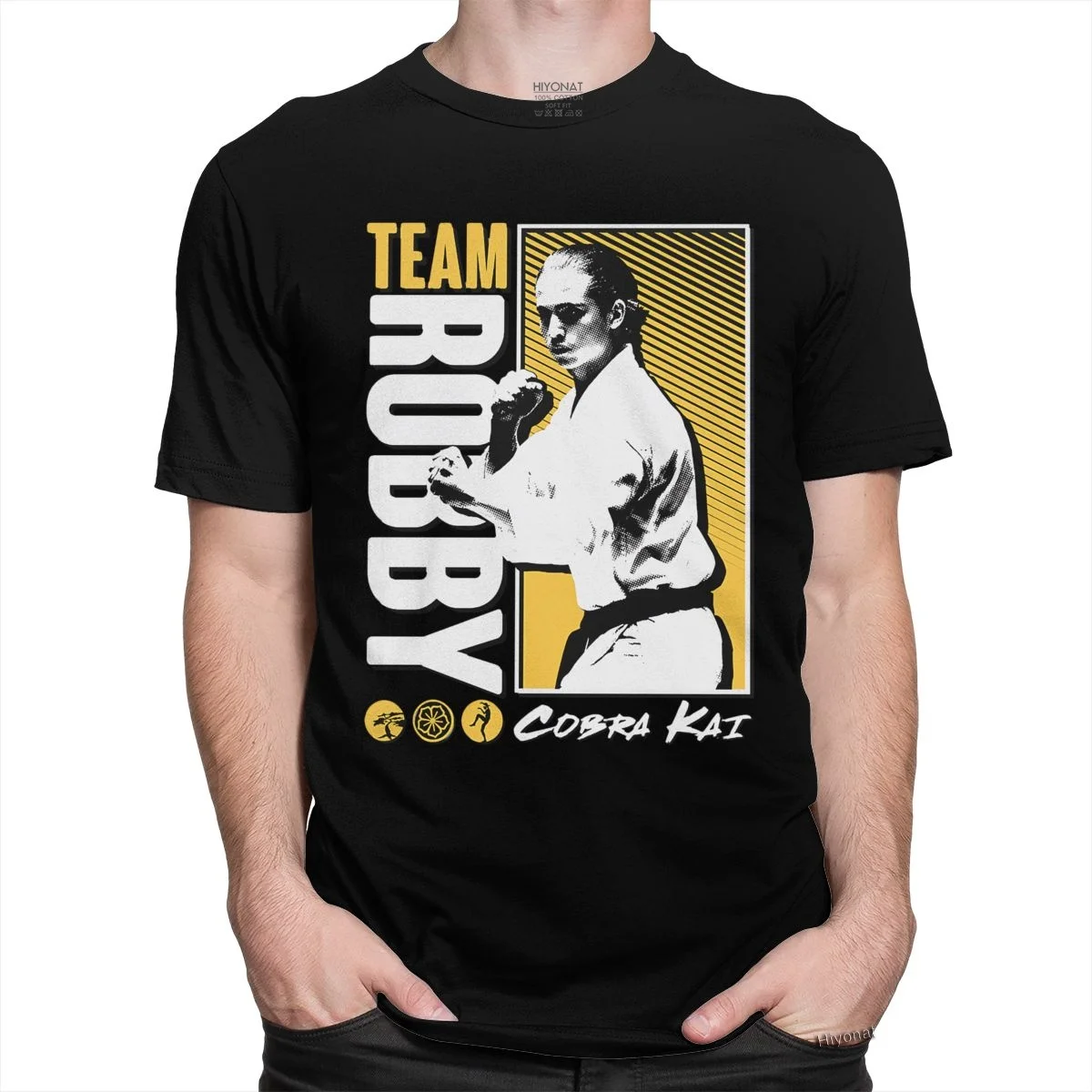 Футболка мужская хлопковая с коротким рукавом рубашка для отдыха карате фильмов