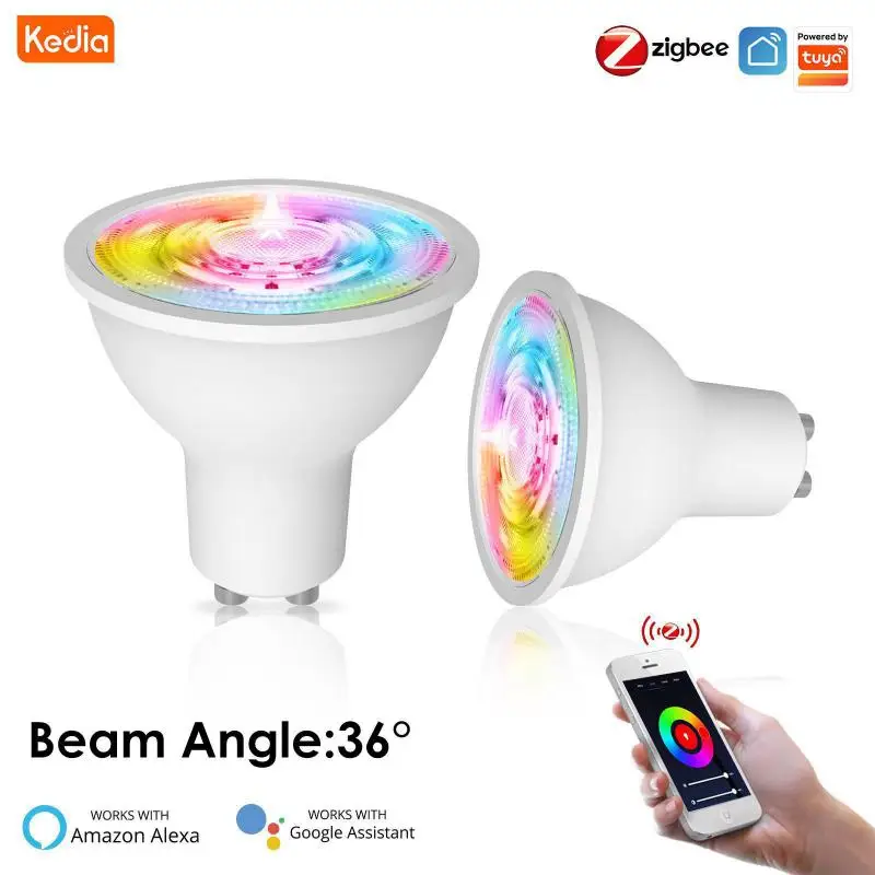 

Dimmable Diy Gu10 Light Bulb 5w Tuya Zigbee Be Used With A Gateway Zigbee Spotlight Work With Alexa Google Home Smartt Home Tuya