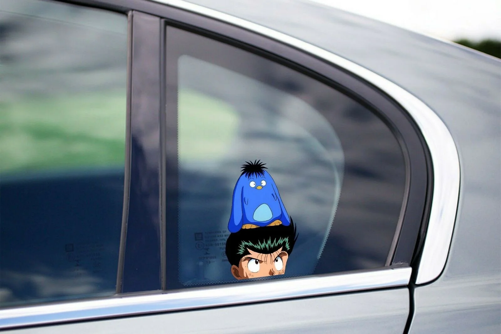 

For 1Pair/2Pcs Yusuke Peeker Peeking Window Vinyl Decal Anime Sticker Manga Hakusho JDM