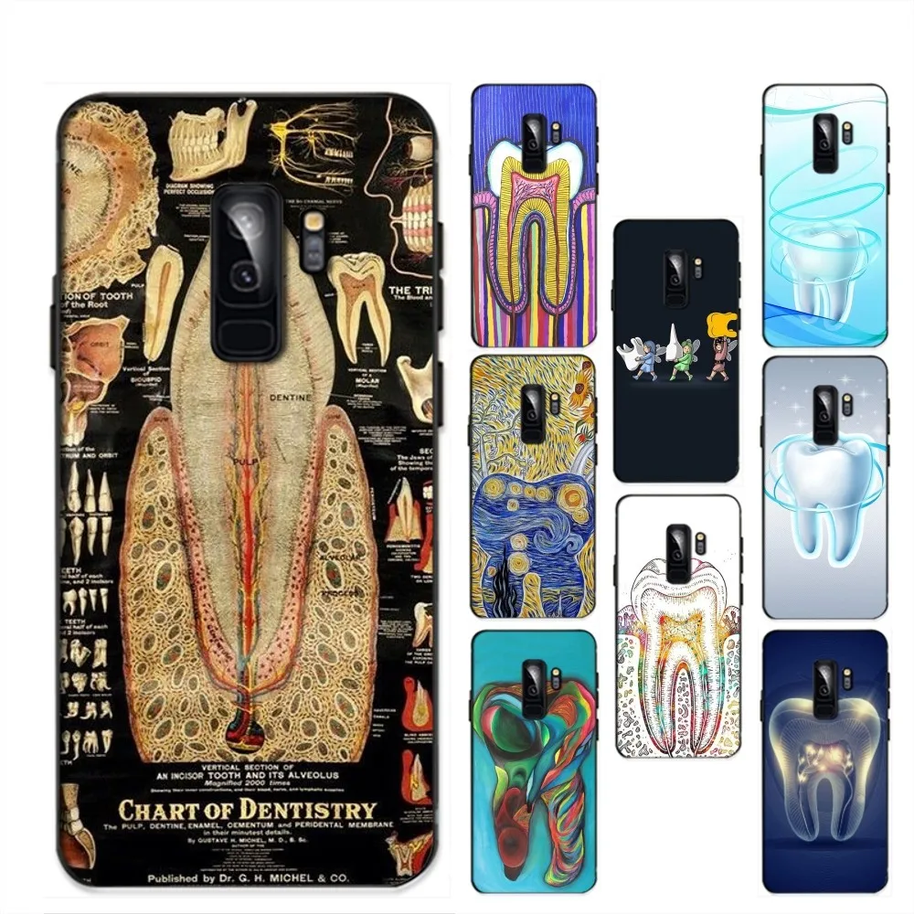 

Dentist Tooth Pattern Phone Case For Huawei Honor 10 lite 9 20 7A pro 9X pro 30 pro 50 pro 60 pro 70 pro plus