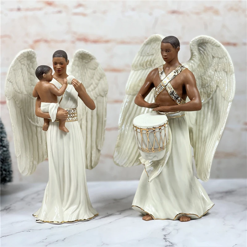 Lenox керамическая ручная роспись золотая калька ангел сквозь отец и сын