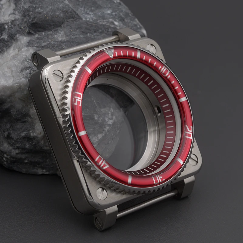 38MM Resin Aluminum Bezel Insert  Fit SKX007 SKX009 SRPD Abalone Tuna Men's Watch Case With Seiko NH35 NH36 Movement  Repair Par enlarge