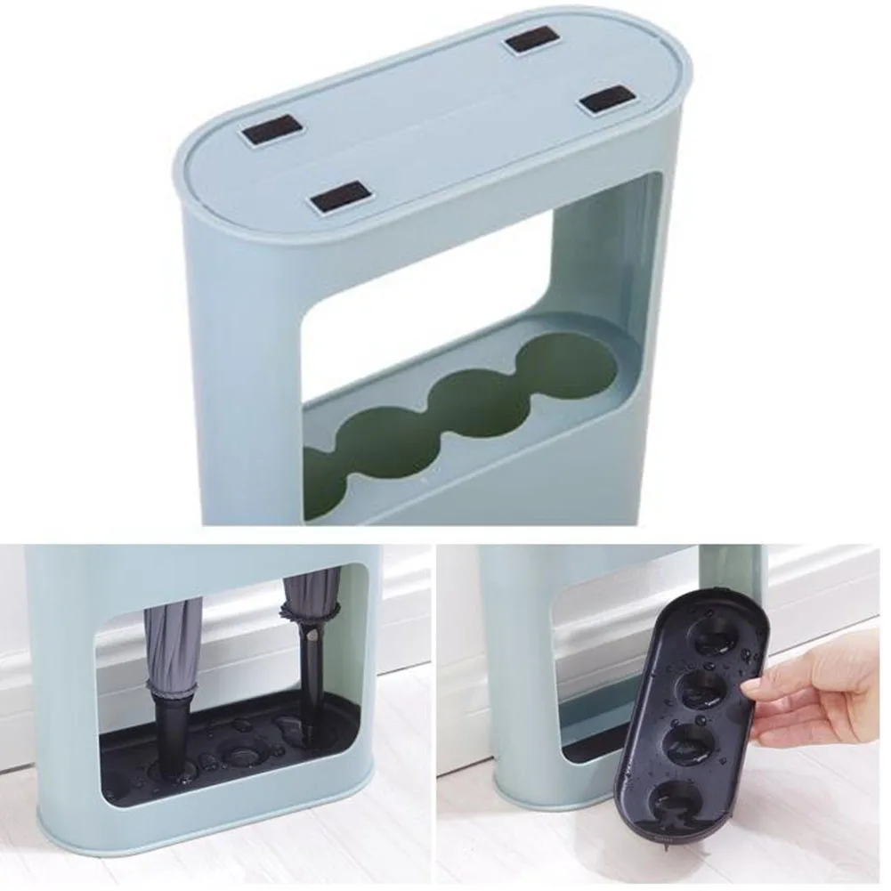 

Rain Shelf Entryway Storage Rack Drain Stand Office Bucket Solid Household Umbrella Holder Practical Can Hallway Draining