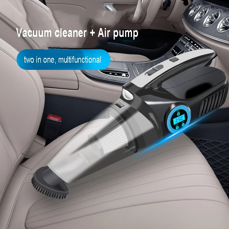 

Car Vacuum Cleaner Inflation Pump 15V 120W Portable Car Air Compressor For Inflator Digital Auto Inflatable Pump Vacuum Sweeper