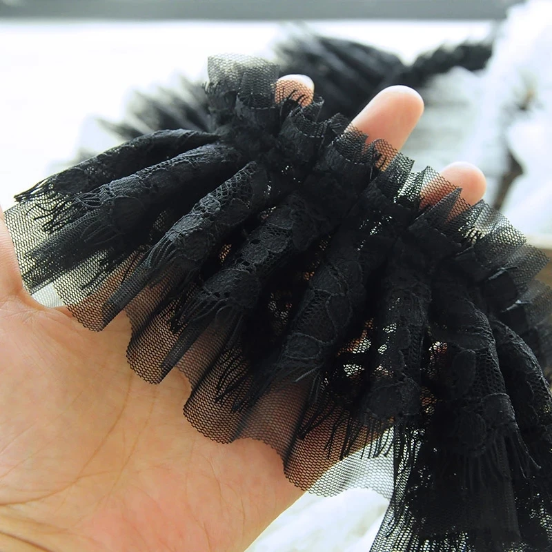 1 м новейшая Высококачественная кружевная ткань розовая зеленая вуаль 6 5 см шитье