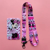 minnie disney lanyard id card holder badge business card case student nurse accessories photocard protection