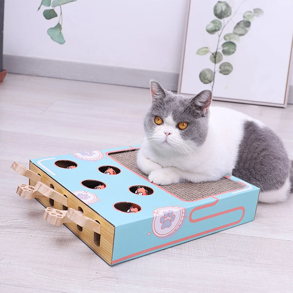 Игровая коробка для кошек 3 в 1, игрушка для кошки с лабиринтом и  царапинами, Интерактивная развивающая игрушка для кошек, для охоты, мыши,  забавная кошка-палочка | AliExpress