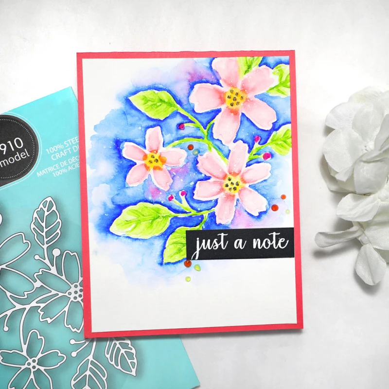 

New Plant Flower Card Background Metal Cutting Die For DIY Scrapbook Album Embossed Paper Card Decorative Craft Die Cut 2022