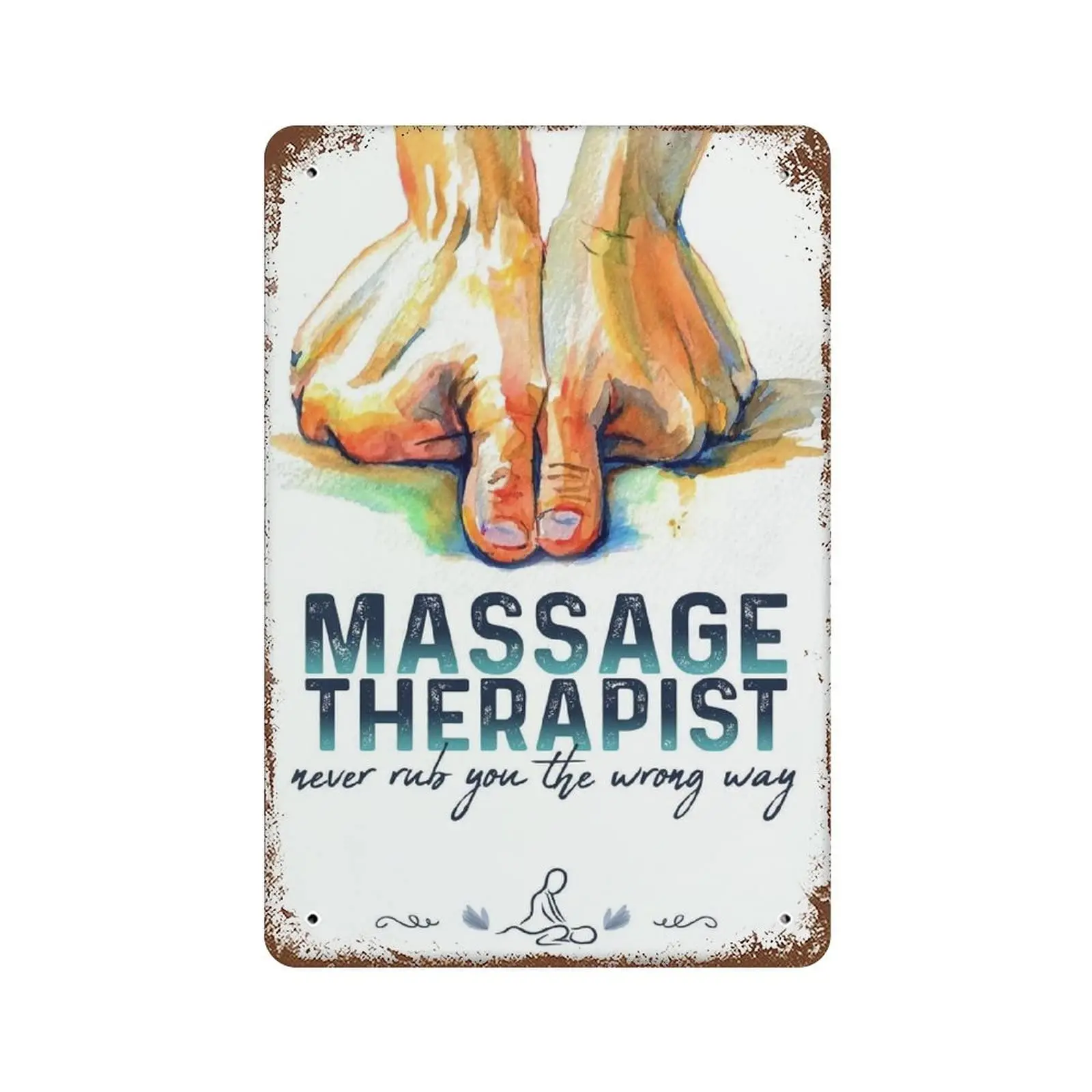 Винтажный металлический телефон, Массажер-терапевт никогда не потечет вам неправильный способ, жестяной знак, мужская пещера, паб, клуб, кафе, бытовое освещение