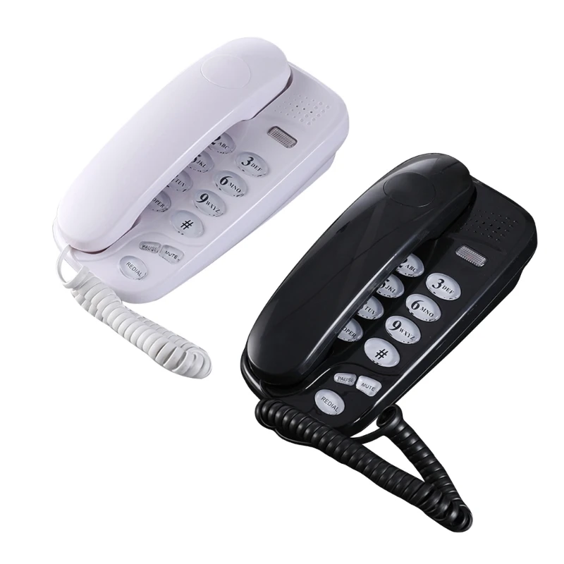 

KXT580 Corded Landline Telephone with Mute, , and Redial Call Light - Easy to Install Intelligent Caller Home Phone