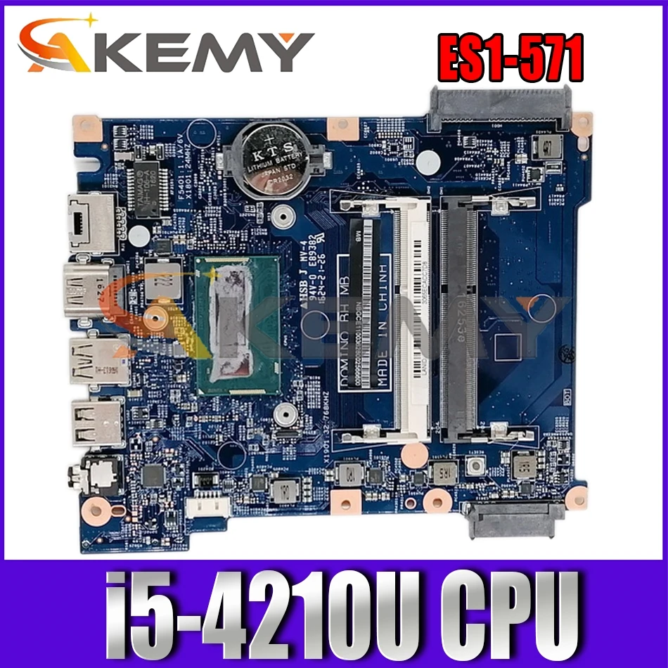 

Материнская плата для ноутбука ACER Aspire ES1-571 i5-4210U материнская плата для ноутбука 15300-1 SR1EF DDR3