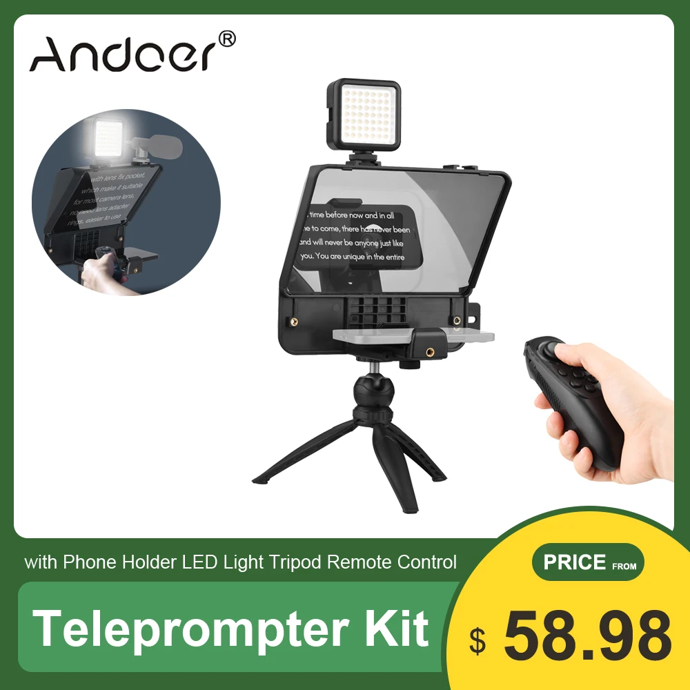 

Универсальный комплект для смартфона Andoer A10, LED лампа со штативом и пультом дистанционного управления, для цифровой зеркальной камеры, с дер...