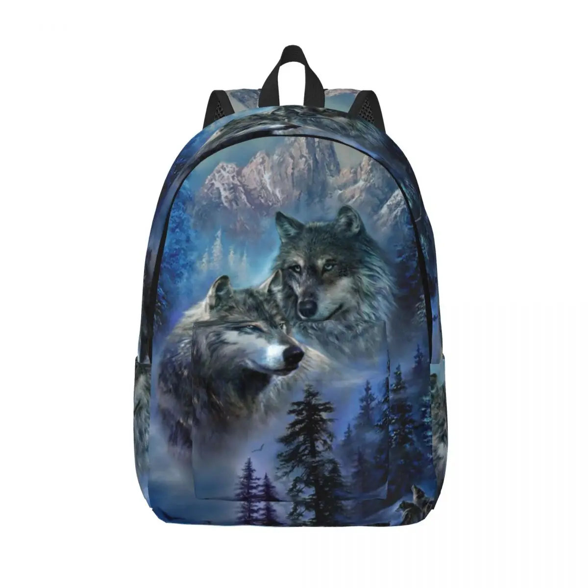

Student Bag Wolf Backpack Parent-child Lightweight Backpack Couple Laptop Bag