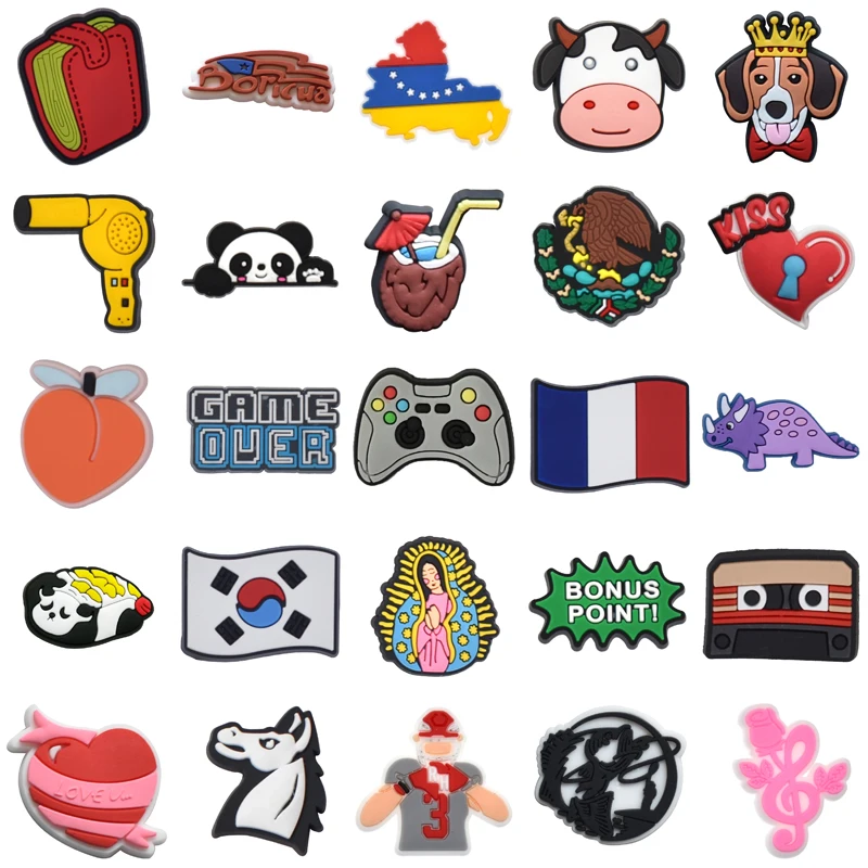 

Decorations for Crocs Shoes Accessories Girl Wholesale Bulk Shoe Charms Men Boy Set Jeans Para Pins Women Charm Gifts Kids Packs