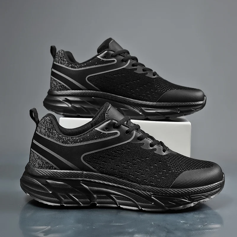 Ultra-light Men's Shoes Mesh Breathable Casual Sports Shoes Soft Soles Non-slip Outdoor Road Shoes Man Running Shoes Zaparillas