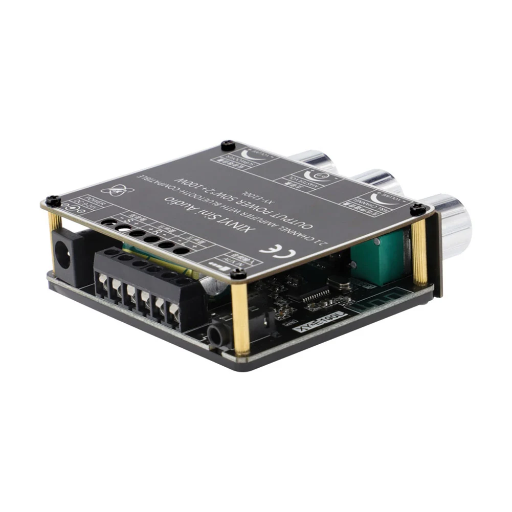 XY-E100L App Control 50 Вт x 2 + 100 Плата усилителя 1 каналов совместимая с Bluetooth плата модуля