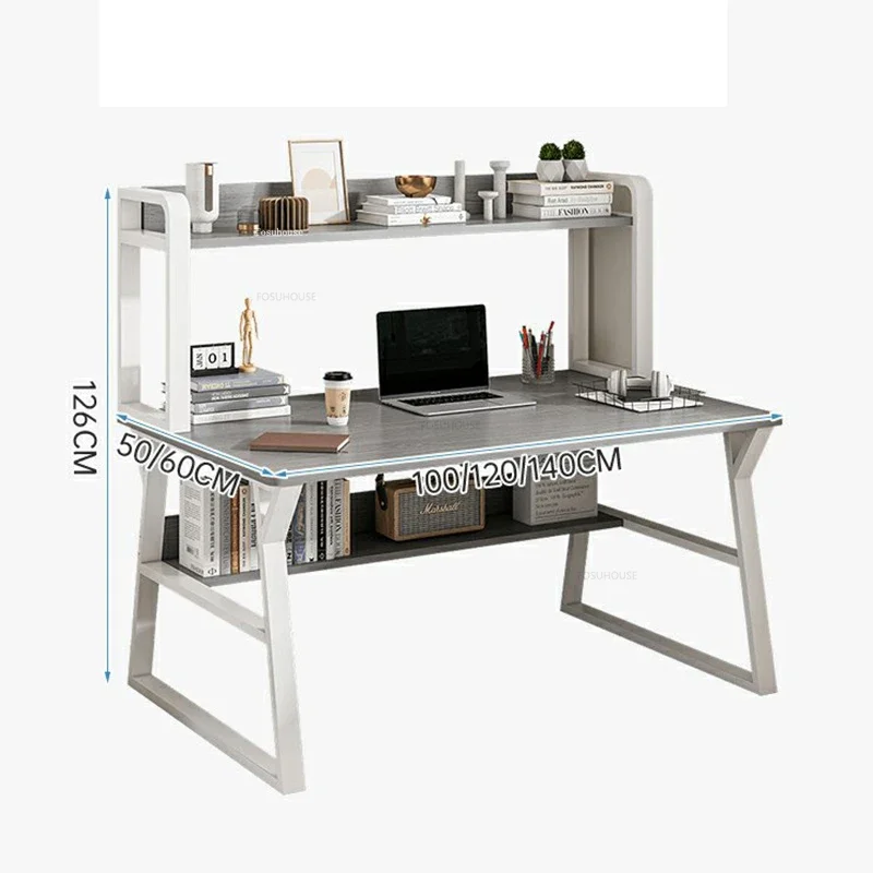 Настольные компьютерные столы Студенческий учебный стол Домашний Книжная полка