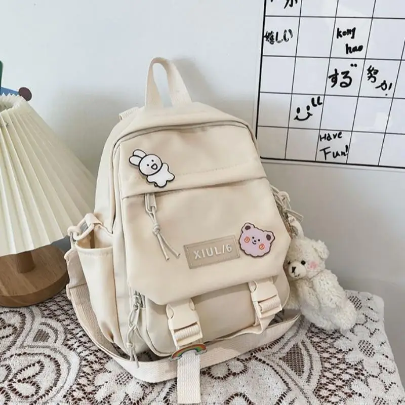 

Women Ins Cute Bookbag Bag School Multi-purpose Small Backpack Girls Women's Harajuku For Teenage Japanese Tooling Trendy Korean