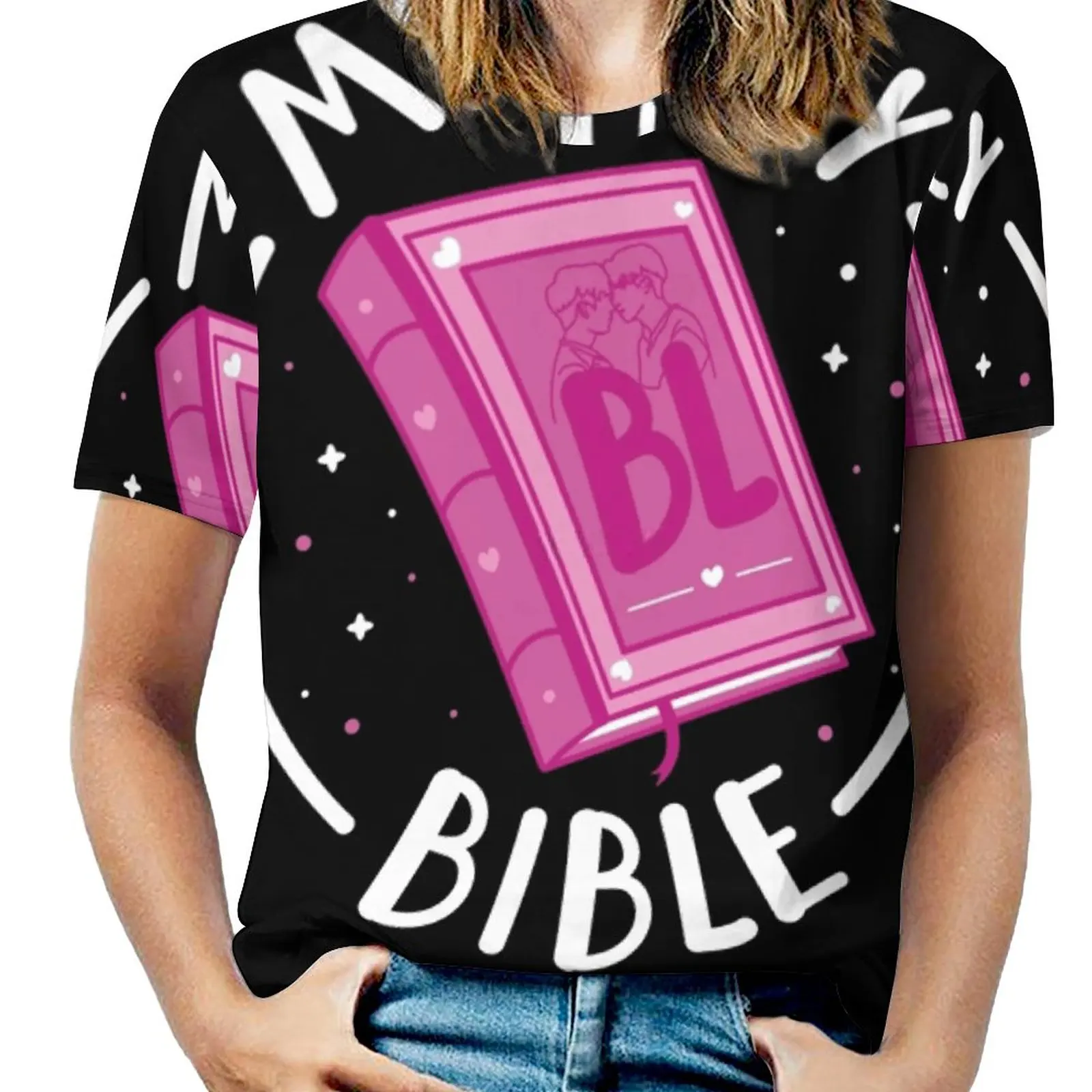 Моя Святая Библия Женщины Молния Сексуальные Винтажные Футболки Топы Полный