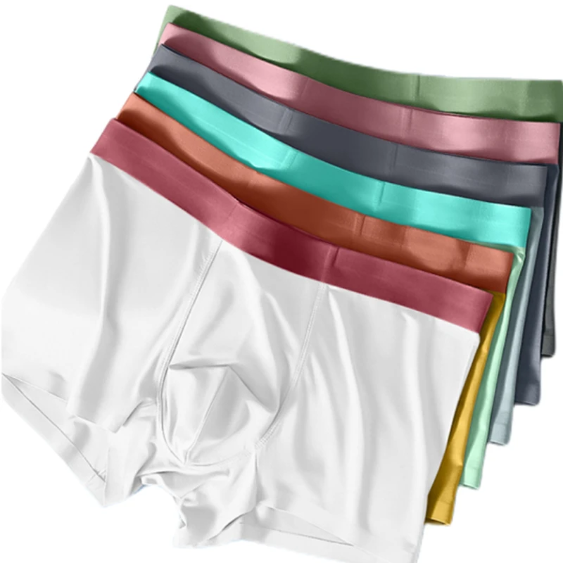 

Underwear Male Traceless Graphene Underpant Sexy Elastic Panties L-4XL