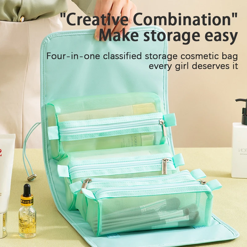 

Косметичка для хранения дорожных туалетных принадлежностей, косметичка, чехол для красоты, сумка-Органайзер для путешествий