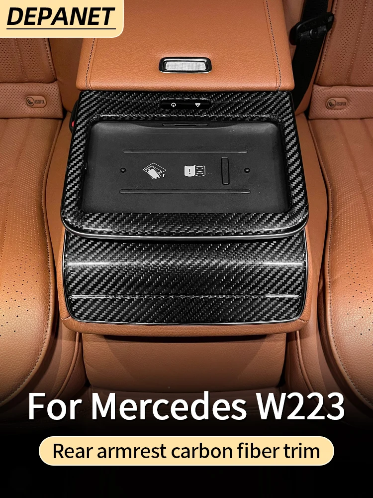 Отделка для Mercedes w223 Серия S класс углеродное волокно центральные крышки