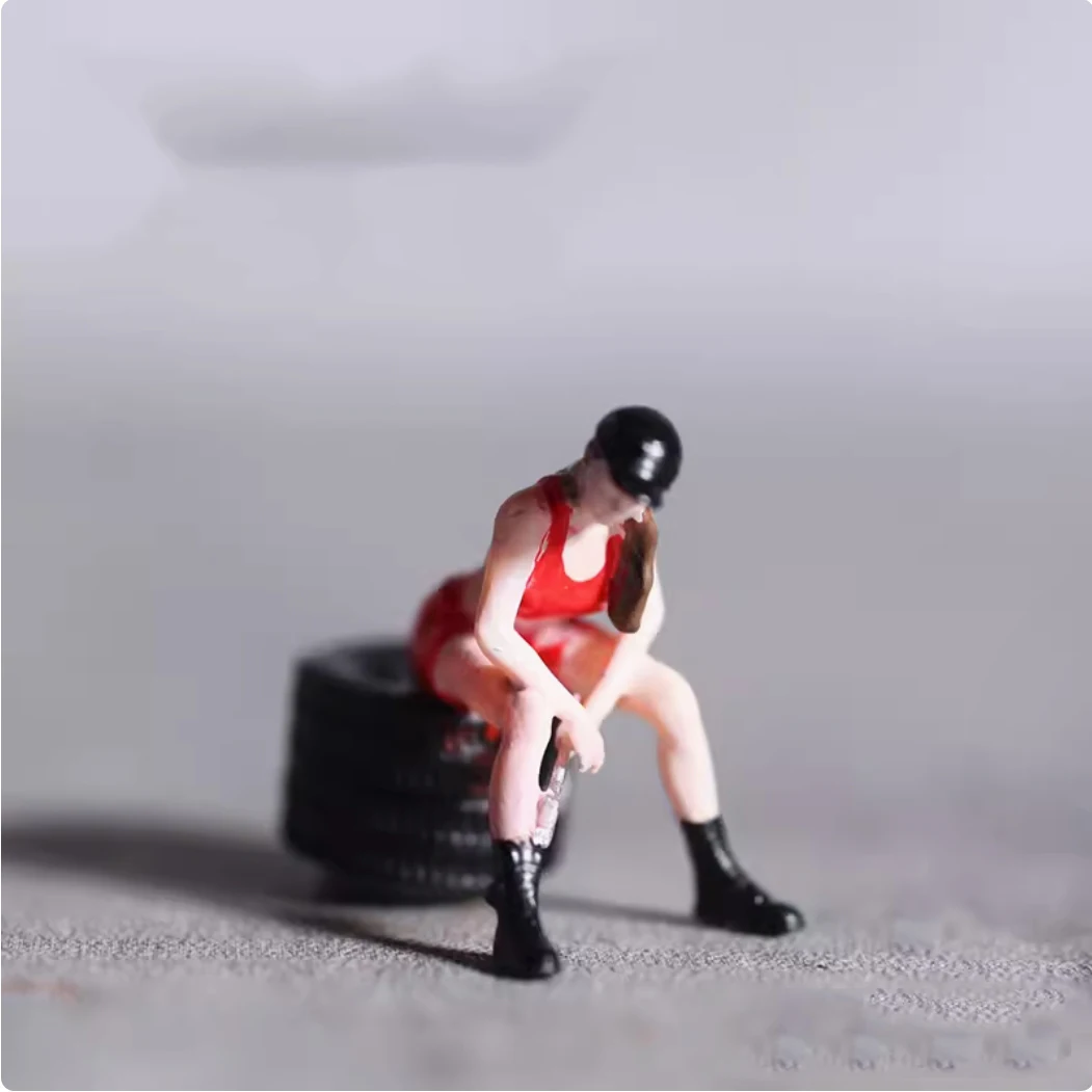 Полимерная миниатюрная фигурка масштаб 1:64 гаражные сцены миниатюрные фигурки