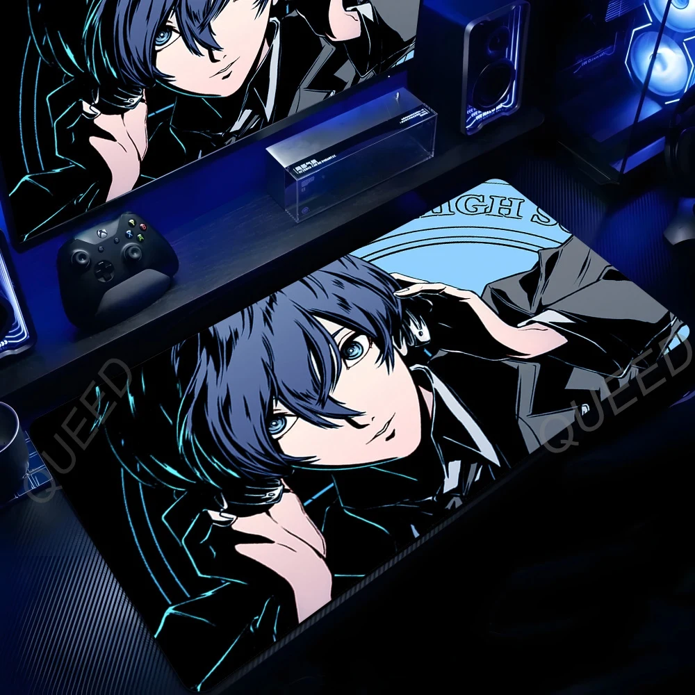 Фото Коврик для мыши Persona 3 Reload в стиле аниме, офисный коврик для ноутбука, игровые аксессуары, нескользящий большой коврик для стола, резиновый коврик XL, коврик для геймеров №3